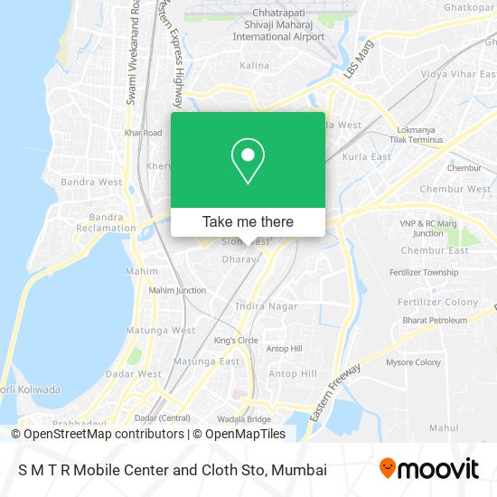 S M T R Mobile Center and Cloth Sto map