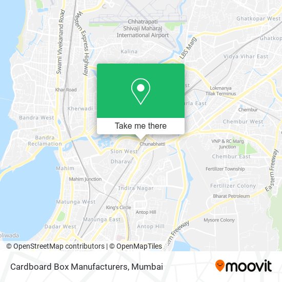 Cardboard Box Manufacturers map