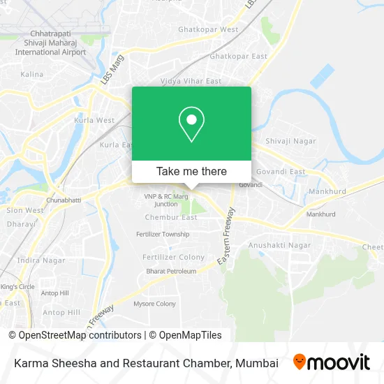 Karma Sheesha and Restaurant Chamber map