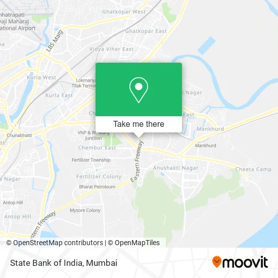State Bank of India map