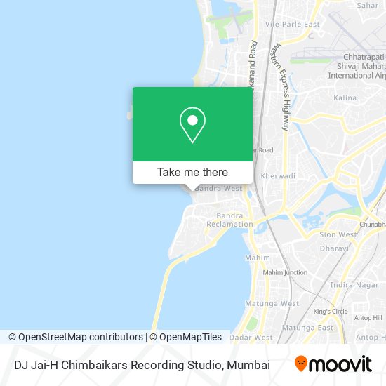 DJ Jai-H Chimbaikars Recording Studio map