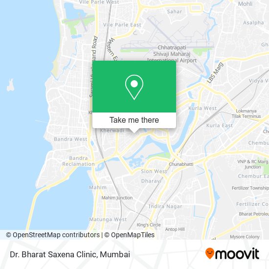 Dr. Bharat Saxena Clinic map