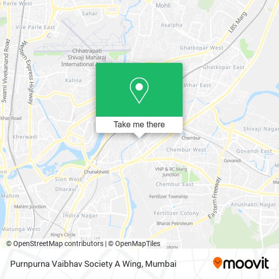 Purnpurna Vaibhav Society A Wing map