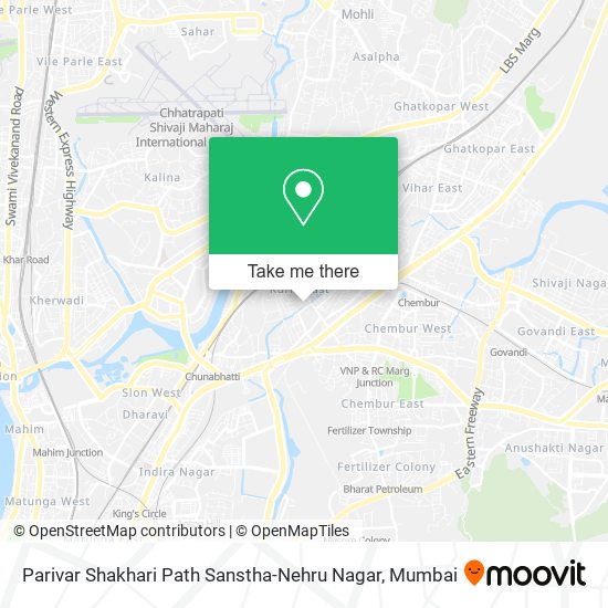 Parivar Shakhari Path Sanstha-Nehru Nagar map