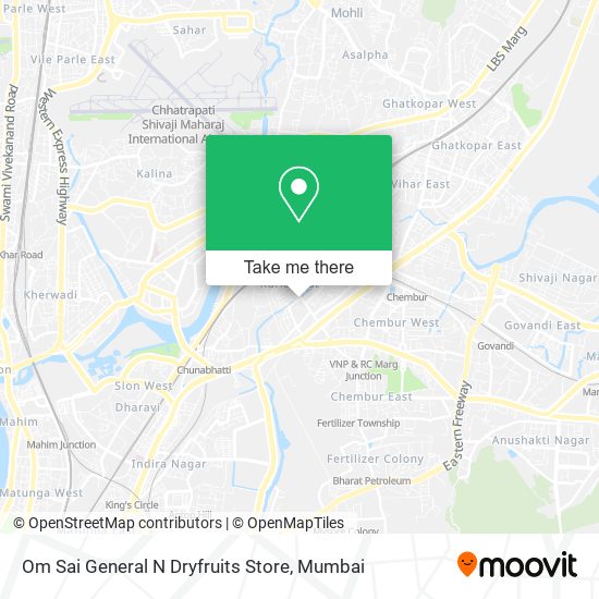 Om Sai General N Dryfruits Store map