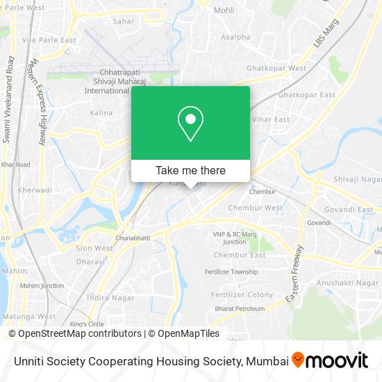 Unniti Society Cooperating Housing Society map