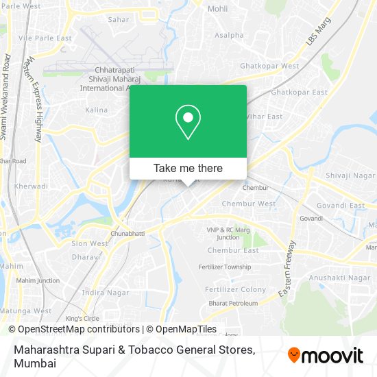 Maharashtra Supari & Tobacco General Stores map
