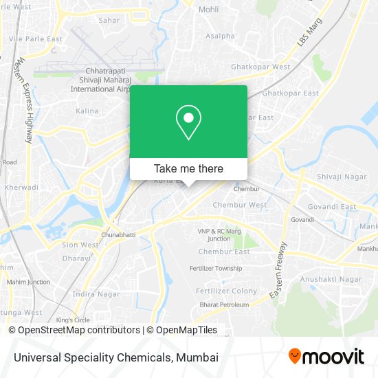 Universal Speciality Chemicals map