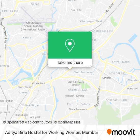 Aditya Birla Hostel for Working Women map
