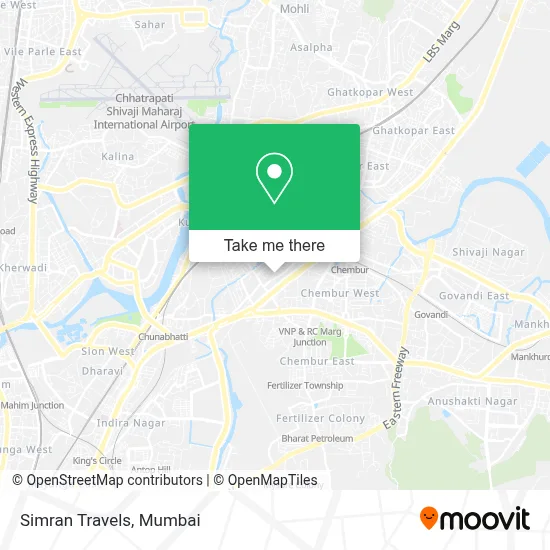 Simran Travels map
