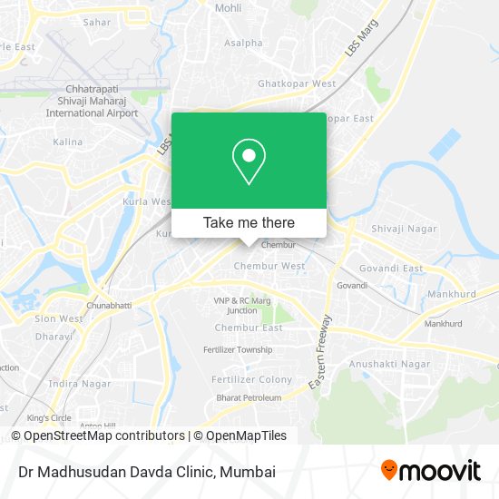 Dr Madhusudan Davda Clinic map