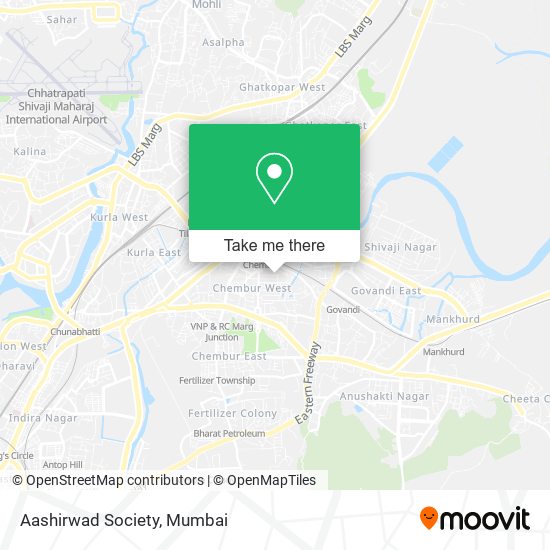 Aashirwad Society map