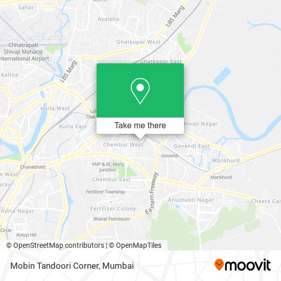 Mobin Tandoori Corner map