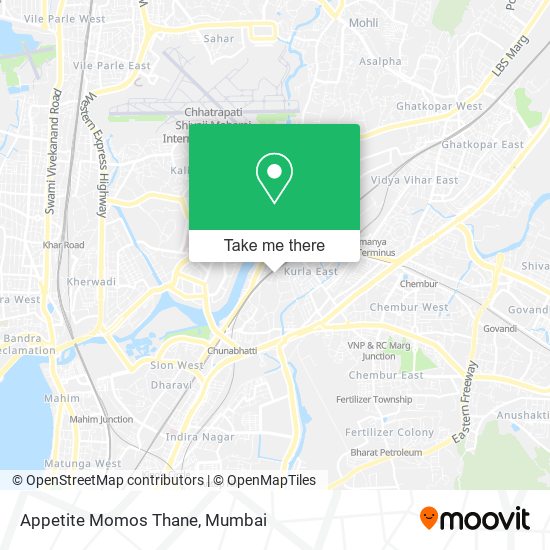 Appetite Momos Thane map