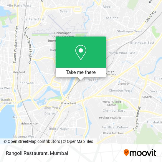 Rangoli Restaurant map