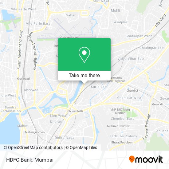 HDFC Bank map