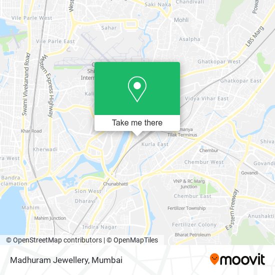 Madhuram Jewellery map