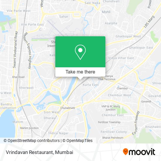 Vrindavan Restaurant map