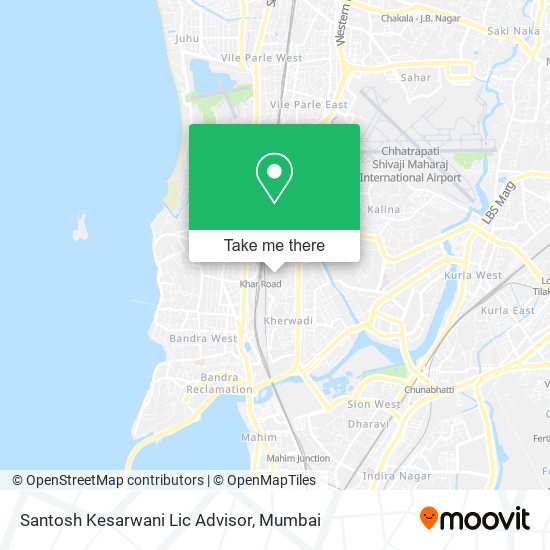 Santosh Kesarwani Lic Advisor map