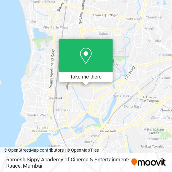 Ramesh Sippy Academy of Cinema & Entertainment-Rsace map