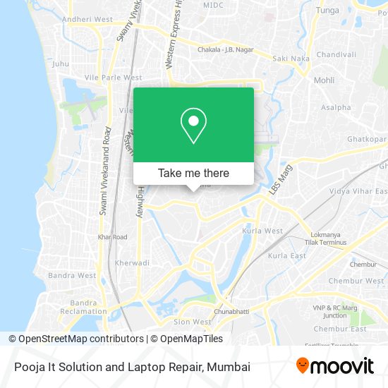 Pooja It Solution and Laptop Repair map
