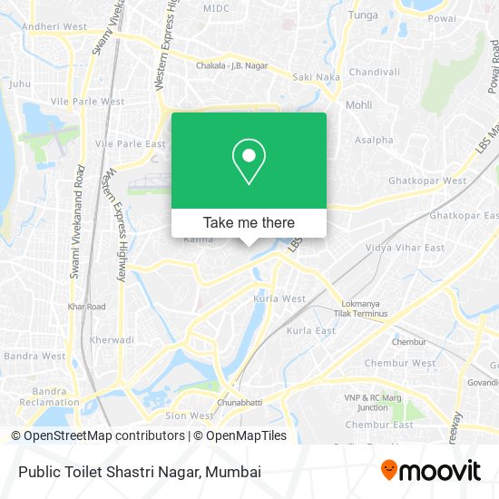 Public Toilet Shastri Nagar map