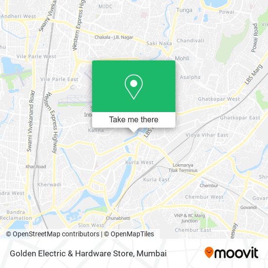 Golden Electric & Hardware Store map