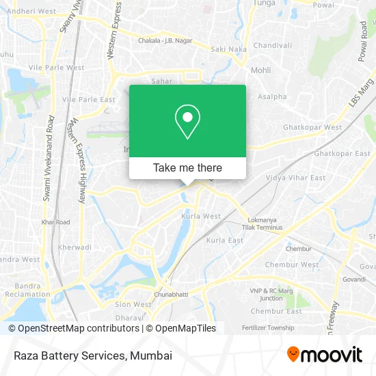 Raza Battery Services map