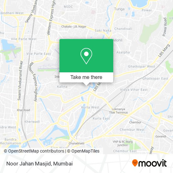 Noor Jahan Masjid map