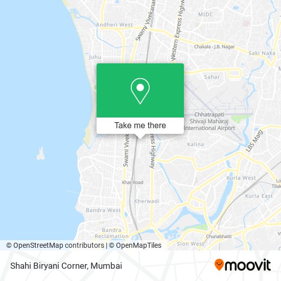 Shahi Biryani Corner map