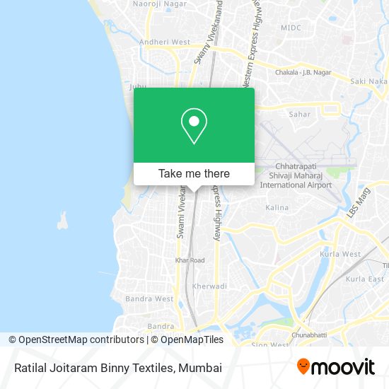 Ratilal Joitaram Binny Textiles map