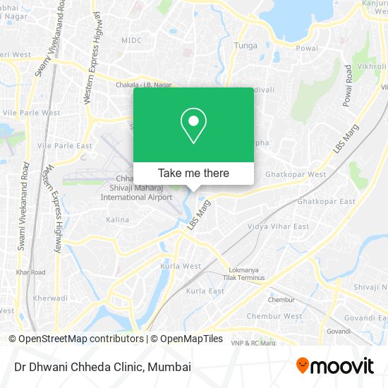 Dr Dhwani Chheda Clinic map