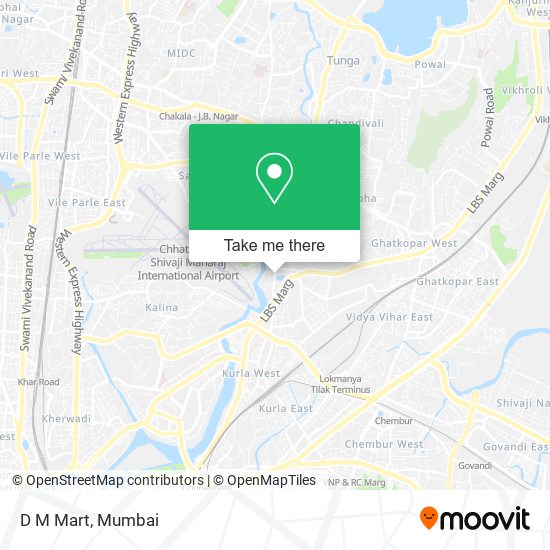 D M Mart map