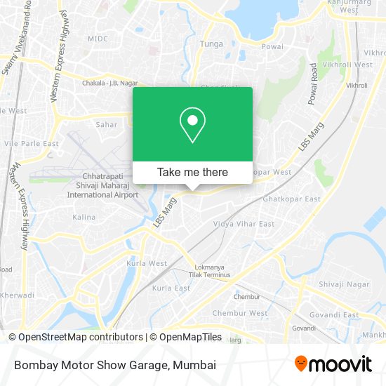 Bombay Motor Show Garage map