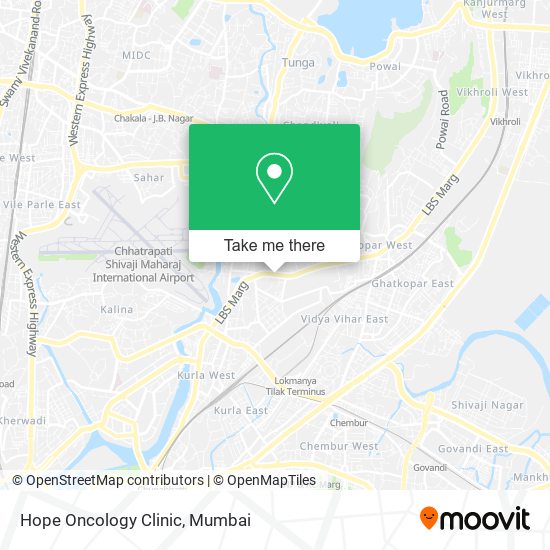 Hope Oncology Clinic map