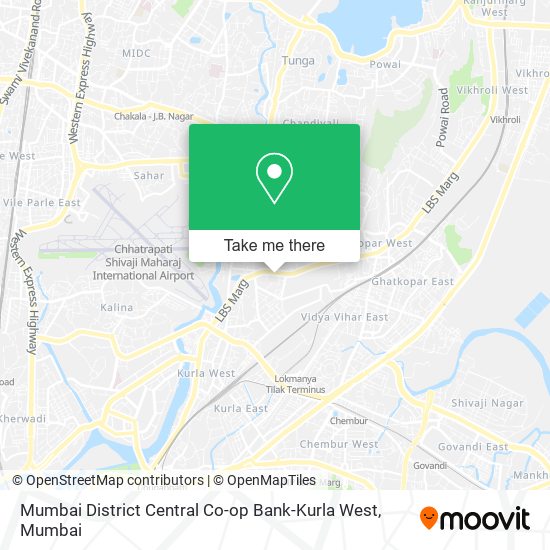 Mumbai District Central Co-op Bank-Kurla West map