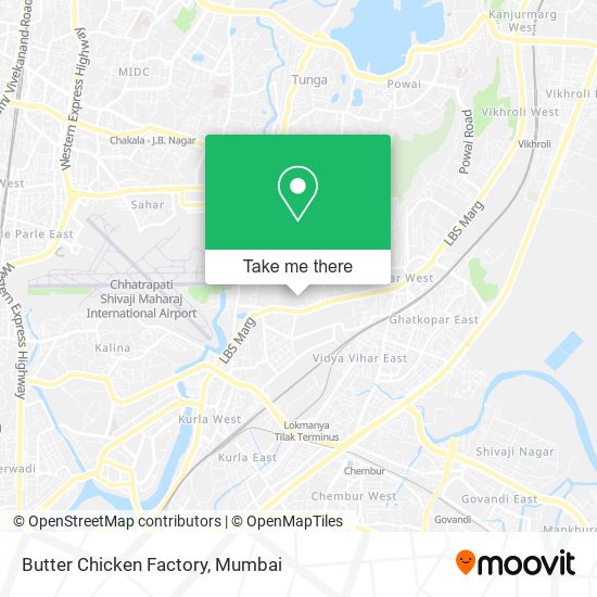 Butter Chicken Factory map