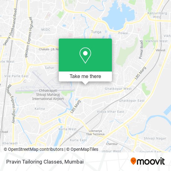 Pravin Tailoring Classes map