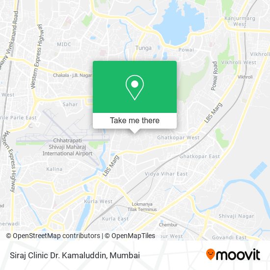 Siraj Clinic Dr. Kamaluddin map