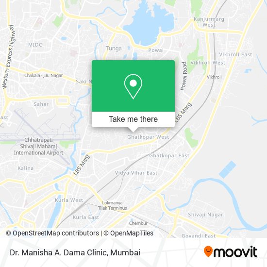 Dr. Manisha A. Dama Clinic map