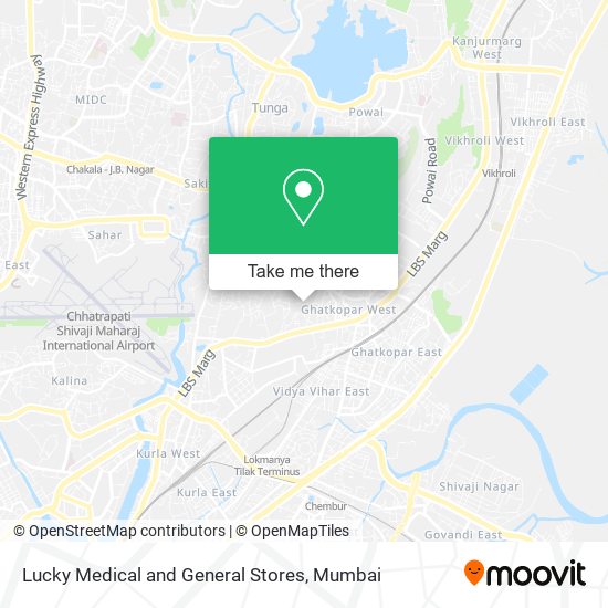 Lucky Medical and General Stores map