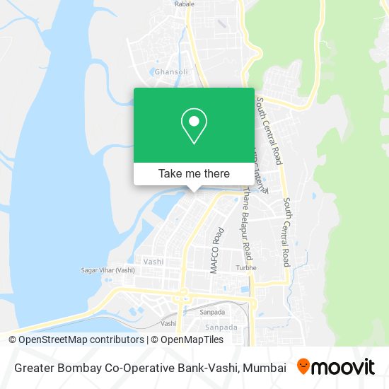 Greater Bombay Co-Operative Bank-Vashi map
