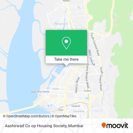 Aashirwad Co op Housing Society map
