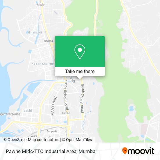 Pawne Midc-TTC Industrial Area map