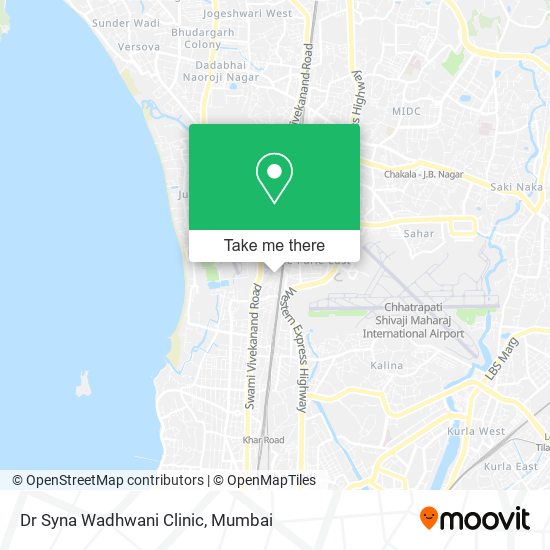 Dr Syna Wadhwani Clinic map