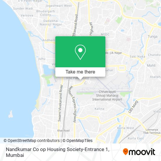 Nandkumar Co op Housing Society-Entrance 1 map