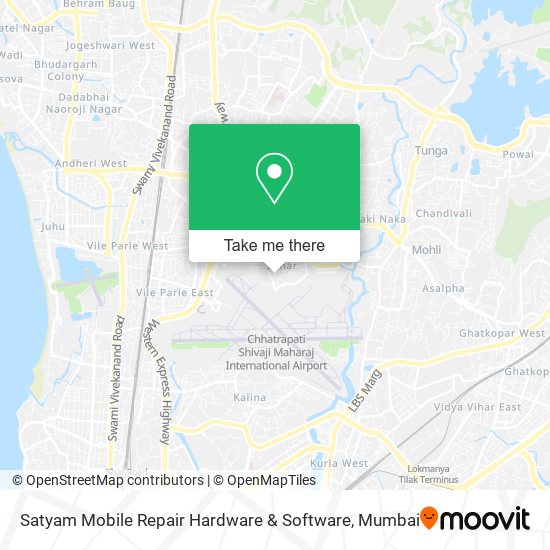 Satyam Mobile Repair Hardware & Software map