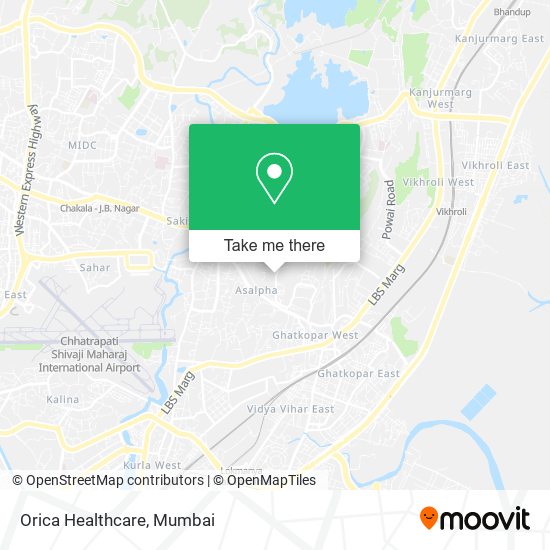 Orica Healthcare map