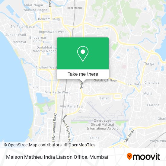 Maison Mathieu India Liaison Office map