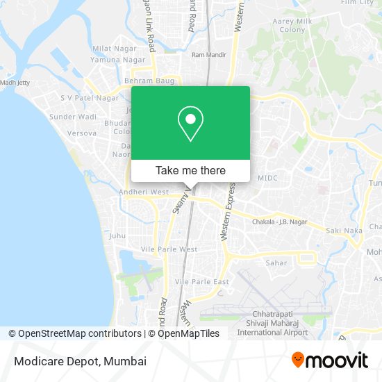 Modicare Depot map